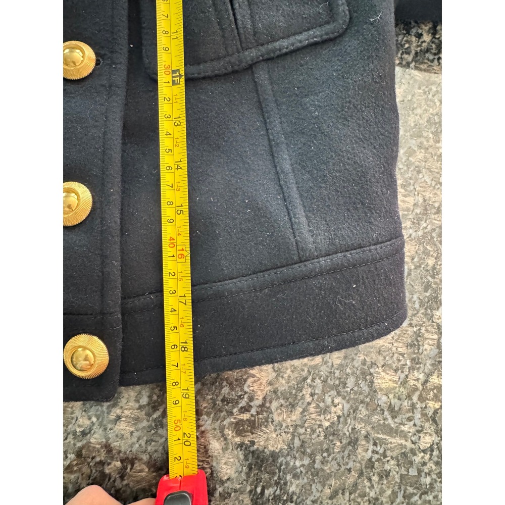 Tom Ford Midnight Blue Wool Military Cropped Jacket Gold Buttons CS1257 Size 36 - Picture 11 of 16